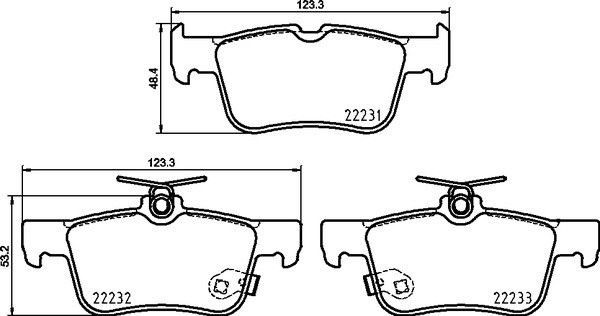 Brembo Bremsbelagsatz, Scheibenbremse P 24 217 Für Ford Nissan (Changan) - Bild 2