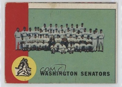 1963 Topps Washington Senators Team #131 15wb