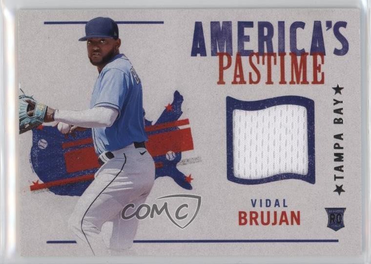 2022 Panini Chronicles America's Pastime Swatches Red Vidal Brujan Rookie RC m1u