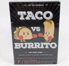 Taco vs Burrito The Card Game For 2 To 4 Players Ages 7+ By Hot Taco Sealed
