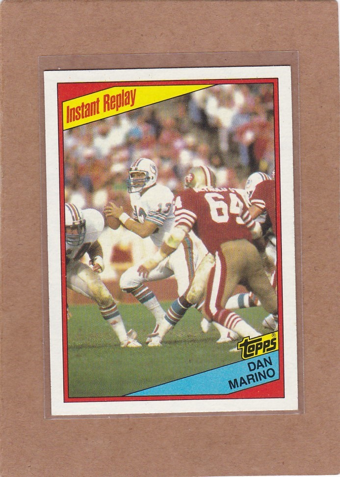 1984 TOPPS FOOTBALL DAN MARINO #124 DOLPHINS EXMT/EXMT+ *A45226