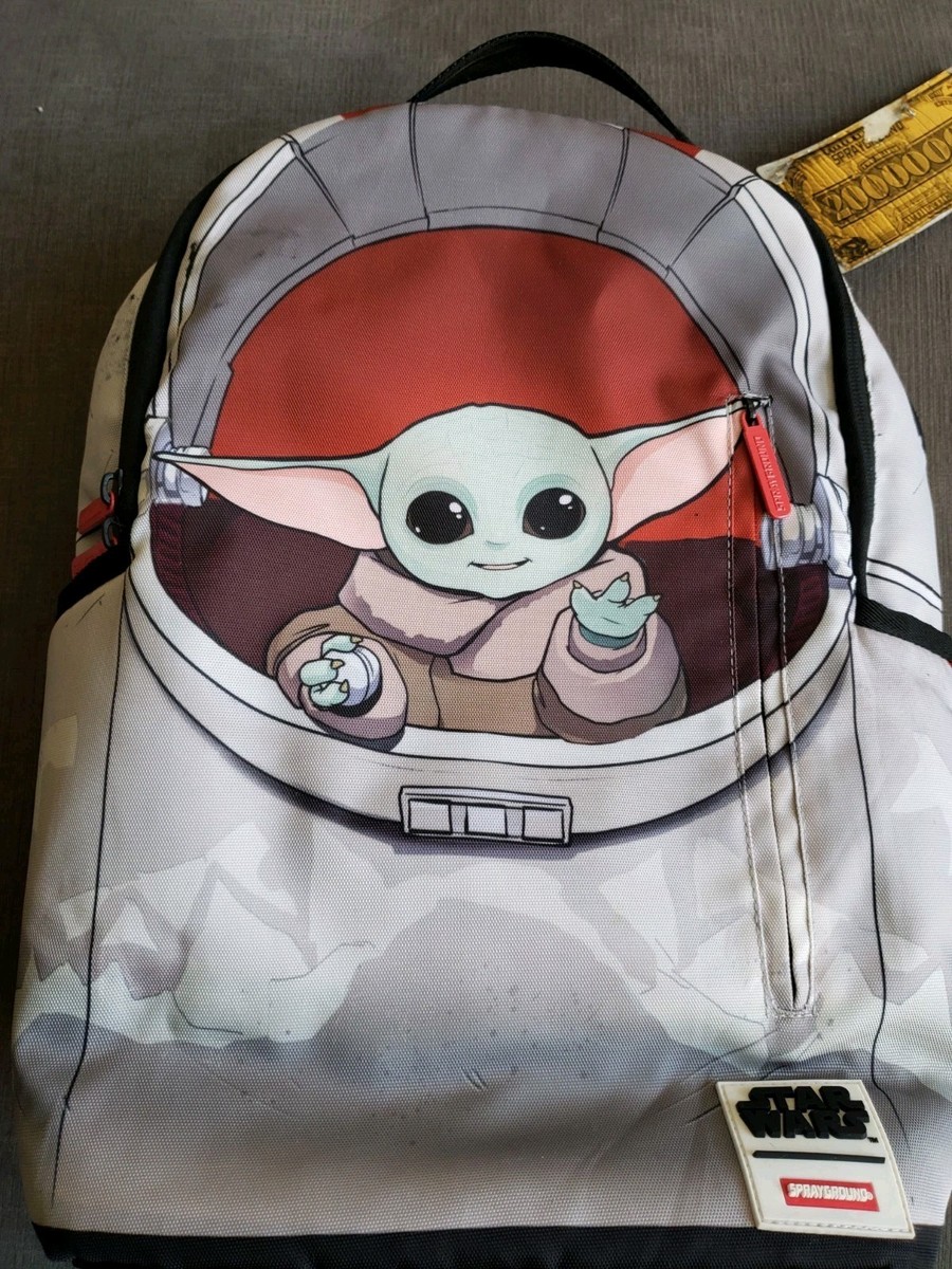 VERY RARE!! Sprayground x Star Wars Grogu Backpack THE CHILD