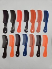Vintage Unbreakable 6 Plastic Comb Lot of 14 USA Made Solid Handle