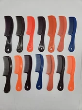 Vintage Unbreakable 6” Plastic Comb Lot of 14 USA Made Solid Handle