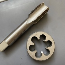 1''-12UNF Tap and Die Set HSS Machine Thread Tap and Round Thread Die Right Hand