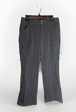 prAna Women's Gray Convertible Cargo Pants Outdoor Hiking Wear Size 8