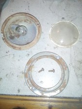 50's GM Chevy Chevrolet  Courtesy Light Interior Glass Lens Art Deco 1954 Ratrod