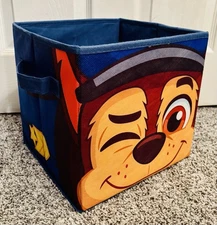 Paw Patrol Chase Collapsible Storage Cube Toy Box Idea Nuova