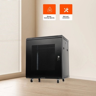 Netzwerkschrank 12HE Rack Gehäuse,Serverschrank Universal 19-Zoll Equipment Rack