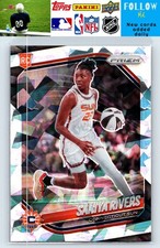 2025 Panini Prizm WNBA #131 Saniya Rivers Ice Prizms