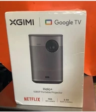 XGIMI Halo+ GTV 1080P Portable Projector, Google TV with Licensed Netflix