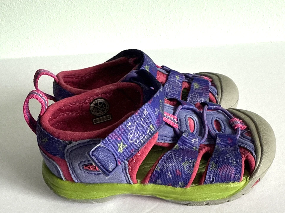KEEN Newport H2 Sport Sandal, Purple/Pink stars fairy, Toddler Size 7 - Image 3 of 4
