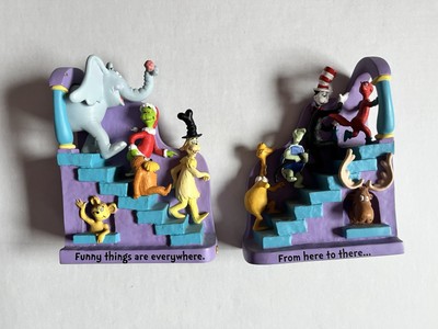Hallmark Dr. Seuss Collection THE ENDS Sculpted Bookends by Robert Chad 2000