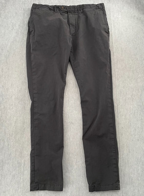 Todd Snyder Pants Adult 36 Gray Khaki Tab Front Chino Straight Fit Stretch Mens