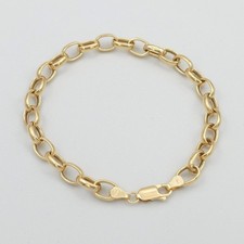 585 Gold Armband 19cm Anker Oval NEU 14 Karat...