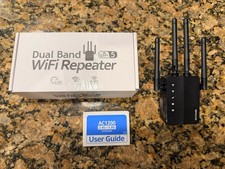 Dual Band WiFi Repeater Extender AC1200 2.4G 5G Open Box Tested Working