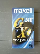 VHS Sealed Maxell GX 240 Mega Power Tape VHS Video Cassette Tape