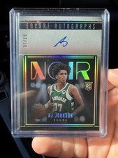 2024-25 Panini Noir - Encore Autographs  AJ Johnson #SHA-AJJ /15 (AU, RC)