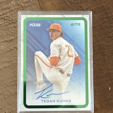 2025 Pulse Trading Cards Tegan Kuhns Autograph Green /79 #PB-TK Baseball Card