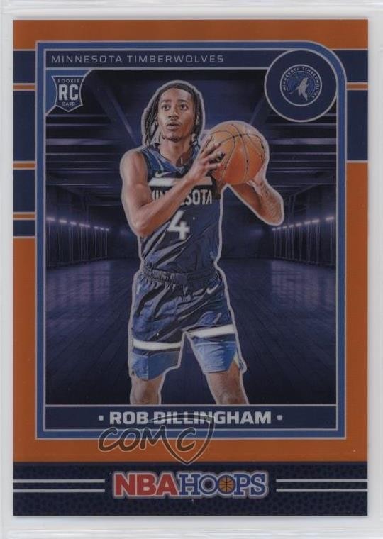2024 Panini NBA Hoops Rookies Orange 107/149 Rob Dillingham #238 Rookie RC 1n8m