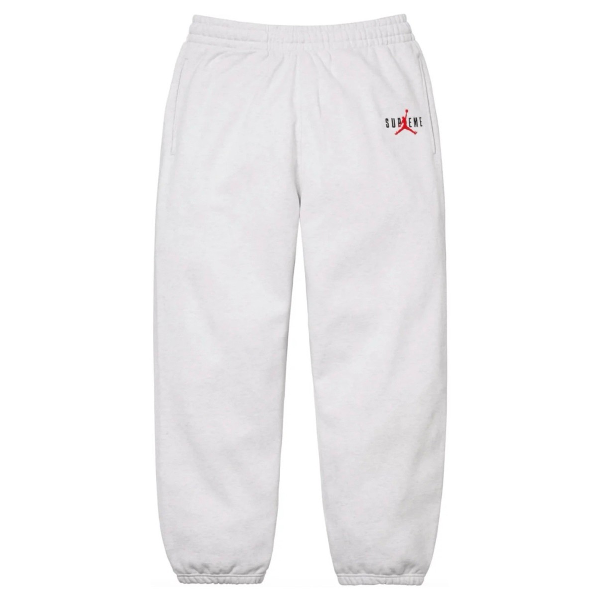 Size XL - Air Jordan x Supreme FW24 Ash Grey Sweatpants Size XL - Air Jordan x Supreme FW24 Ash Grey Sweatpants