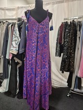 Damen Maxikleid lang Trägerkleid Paisley meh...