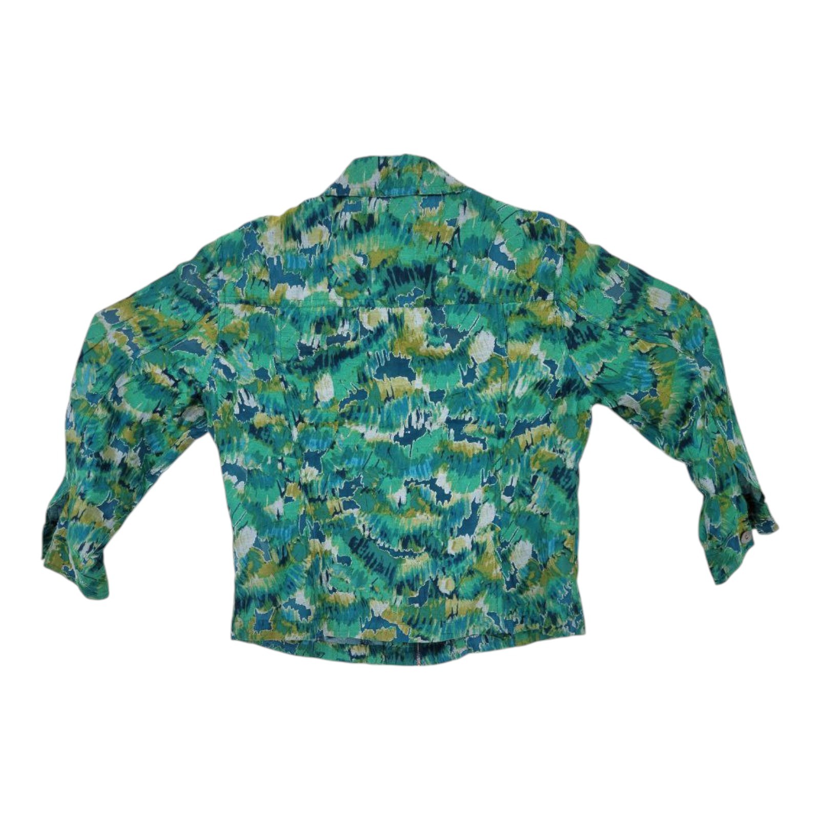 Ruby Rd Womens Zip Front Collared Jacket Green Mu… - image 3