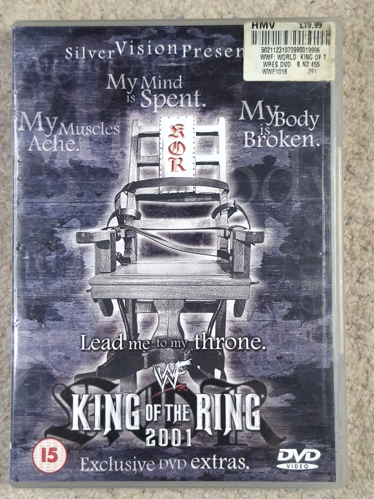 WWF - King Of The Ring 2001 (DVD) WWE Wrestling Rare