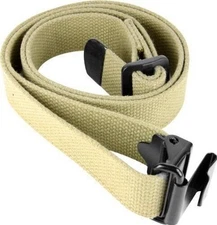 M1 Garand Sling Tan Cotton with Metal Hardware Aim Sports