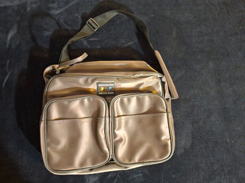 Generation Sport Active Gear Bronze Messenger Crossbody Bag Dual Front Pocket