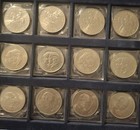 Set of 12 Crown coins 3 designs with 4 of each coin 1965, 1977, 1981