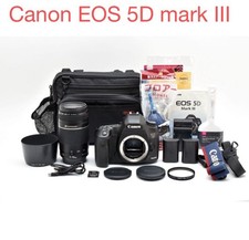 Canon EOS 5D Mark III DSLR Camera with 75-300mm Lens Set Excellent Condition