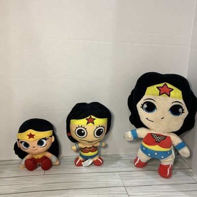 Wonder Woman Plush Lot of 3 DC Superhero Girls Stuffed Dolls