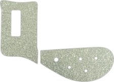 WD Custom Pickguard For Left Hand Rickenbacker 4003 Bass #60SS Silver Sparkle