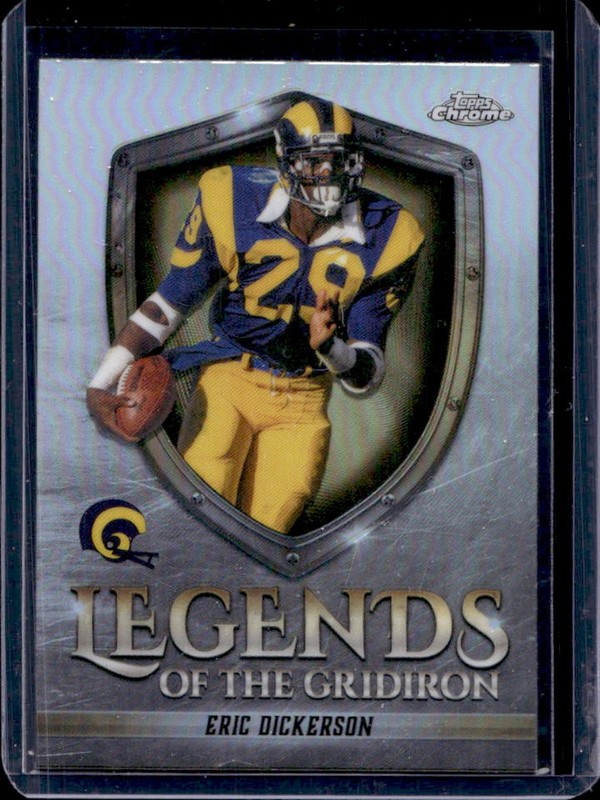 2025 Topps Chrome Eric Dickerson Legends of the Gridiron Refractor #LOG-13 Rams