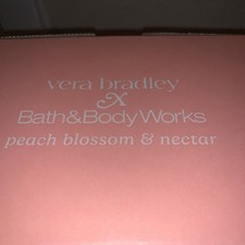 NIB Vera Bradley Bath and Body Works Peach Blossom  Nectar Set