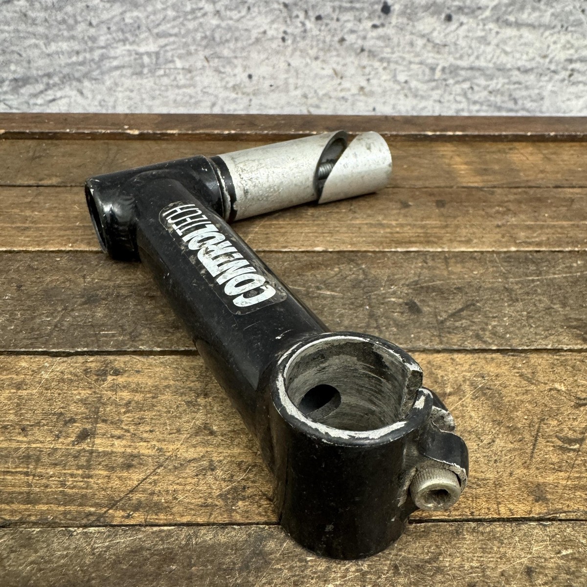 Vintage Control Tech 1 1/4 Quill Stem Black USA MTB Alloy 90s MTB