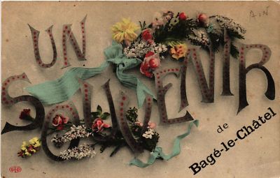 CPA BAGÉ-le-CHATEL Souvenir (486017)