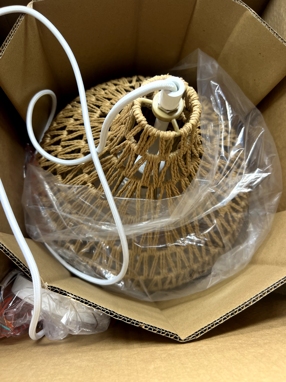 Globe Electric 91002023 Tika 14"W Pendant Satin White Trim