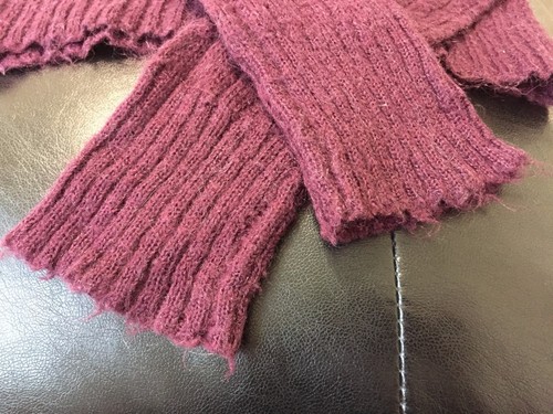 TERRANOVA Purple Cable Knit See Thru Mohair Pullover Sweater Low Cut M 10 12 L - Picture 9 of 10