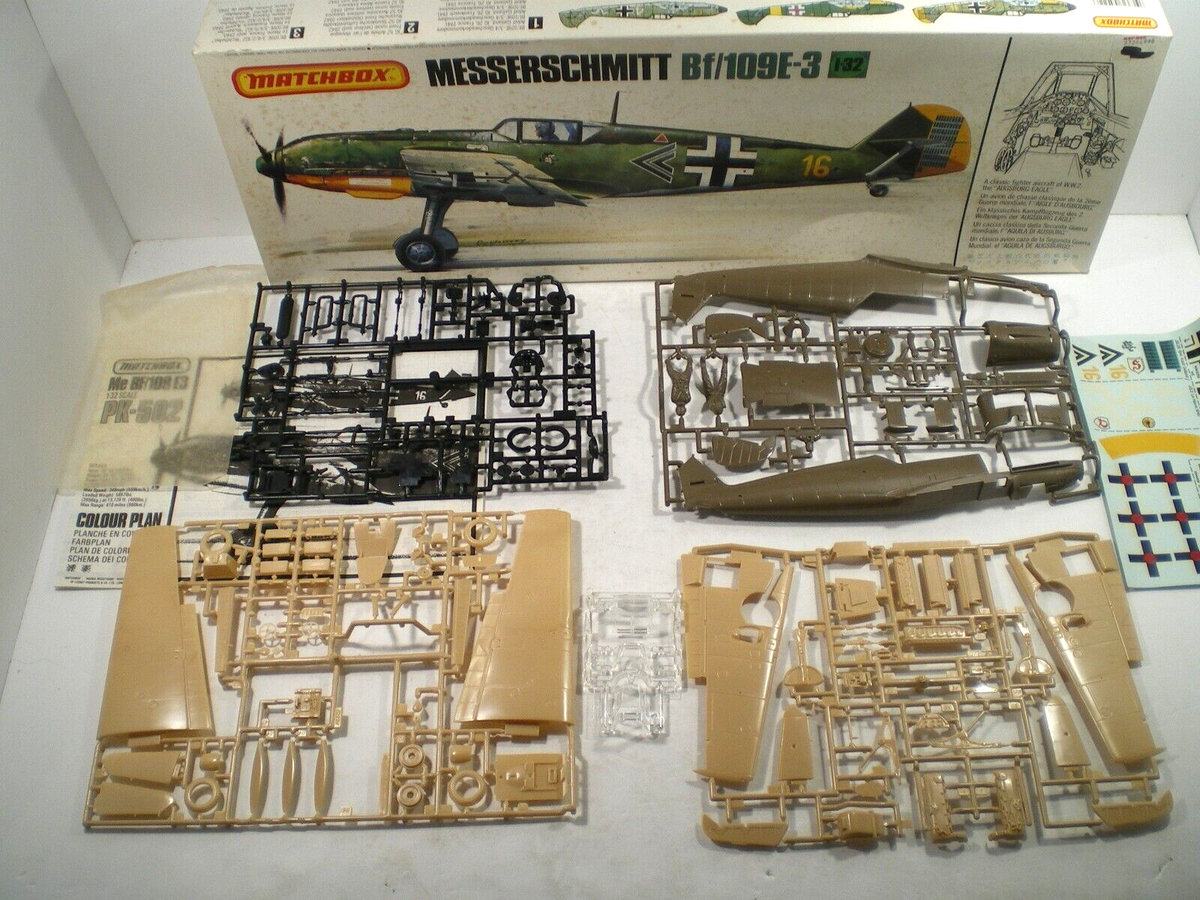 Maquette Eduard Messerschmitt Bf-109E-1 Kit édition week-end d'avions