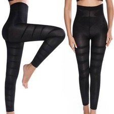 Anti Cellulite High Waist Thigh Slimming Pants Compression Leggings Leg Shaper
