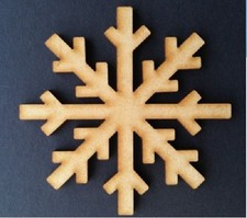 Wooden MDF Snowflake Craft Shape Tags Embellishments Christmas Card Hand Shape1