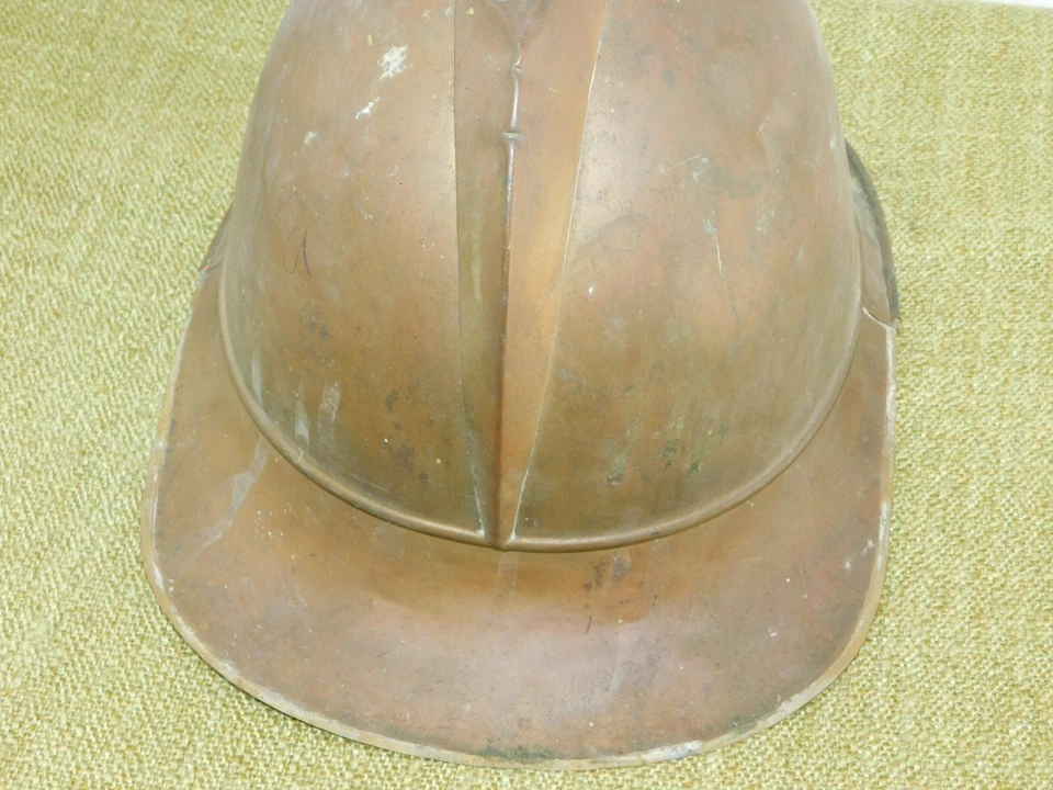Messing Helm Feuerwehr wohl um 1910! - Bild 3 von 4