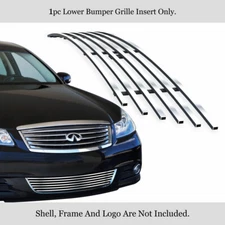 For 2008-2010 Infiniti M35/M45 Lower Bumper Stainless Chrome Billet Grill Insert