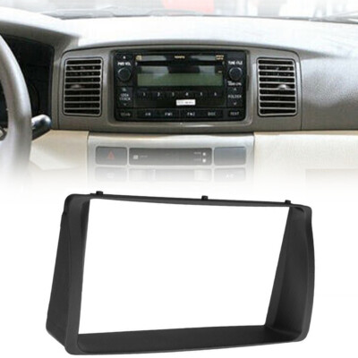 Double 2 Din Car Stereo Radio Fascia Panel Frame Fit For Toyota Corolla 03-06