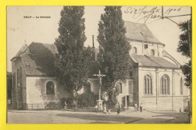 cpa Geschrieben 1906 an Maria TOUSSAINT FRANCE 94 - ORLY (Val de Marne) Le CALVAIRE