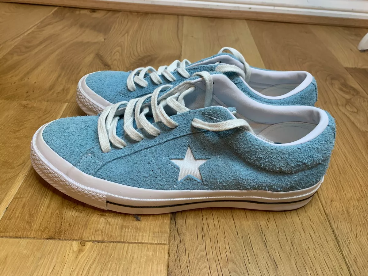 Converse One Star Shoreline Blue Suede Men Trainers size 8UK 41.5 EUR