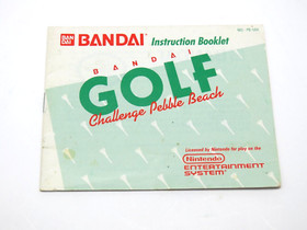 Bandai Golf: Challenge Pebble Beach (NES, 1988) Bandai (Cartridge & Manual) NTSC