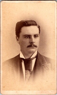 Clyde, NY, Geo. Watson, Handsome Man, ID'd, CDV Photo, C1870, #P3466